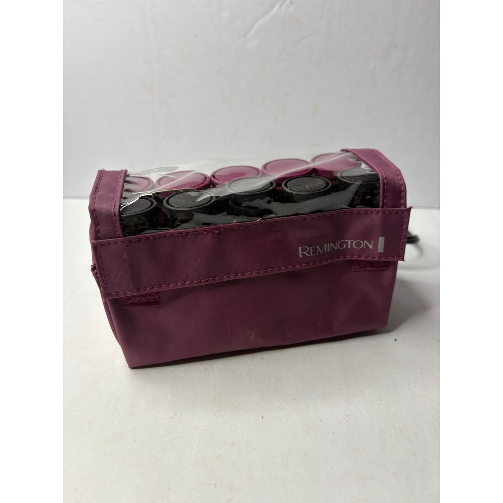 Remington Ionic Hot Rollers Travel Set 10 Velvet Flocked Rollers Purple H-1015